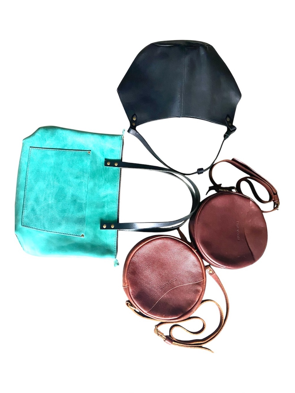 Bundle of 4 Portland Leather Bags- Mixed Styles-Preowned